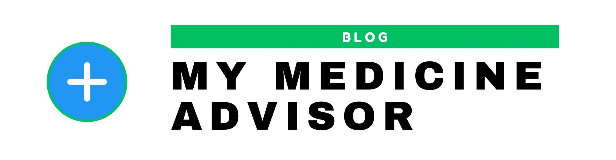 My Medicine Advisor Blog logo with medical cross icon and text