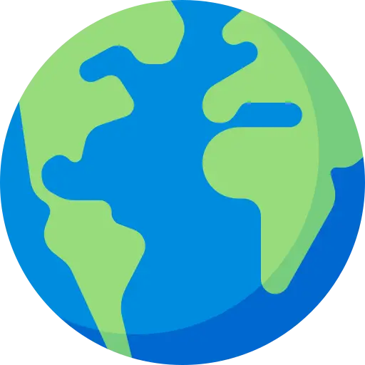 Global relevance icon showing health advice for India, US, UK, and beyond